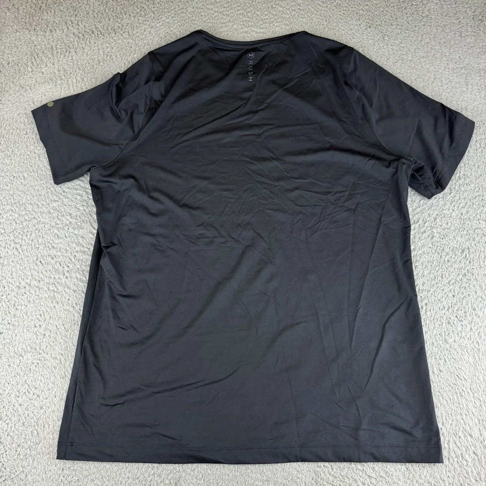Under Armour UA Rush Shirt Mens Xl  Black HeatGear Celliant Performance Active